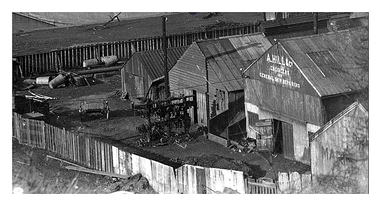 The workshops of Alfred Hill & Co., Engineers and General Ship Repairers c.1905.