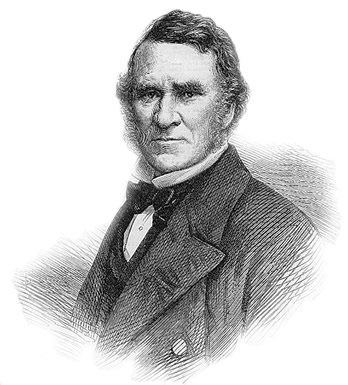 1865 - A engraving of a portrait of Mr. John Hawkshaw.