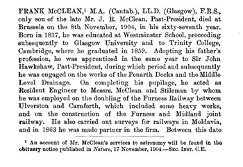 Frank McClean (1837-1904).
