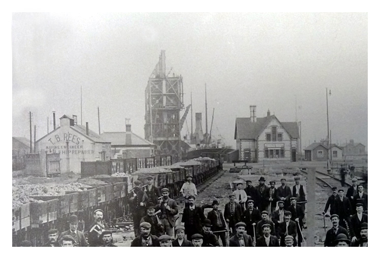 The works of T. B. Rees, Marine Engineer and Ship Repairers, Penarth Dock.