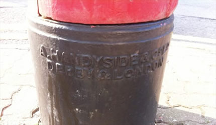 A. Handyside & Co. Ltd., a Victorian postbox.