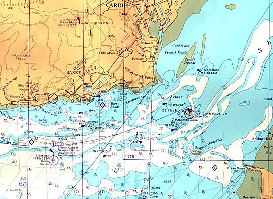 Lighhouses and lightships in the Bristol Channel