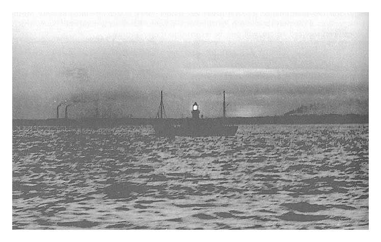 Breaksea lightvessel at night