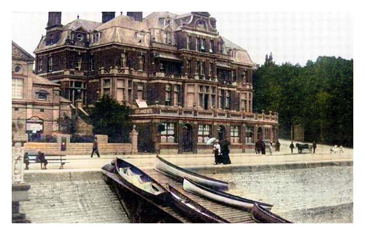 1890's - The Esplanade Hotel from the Penarth Pier.