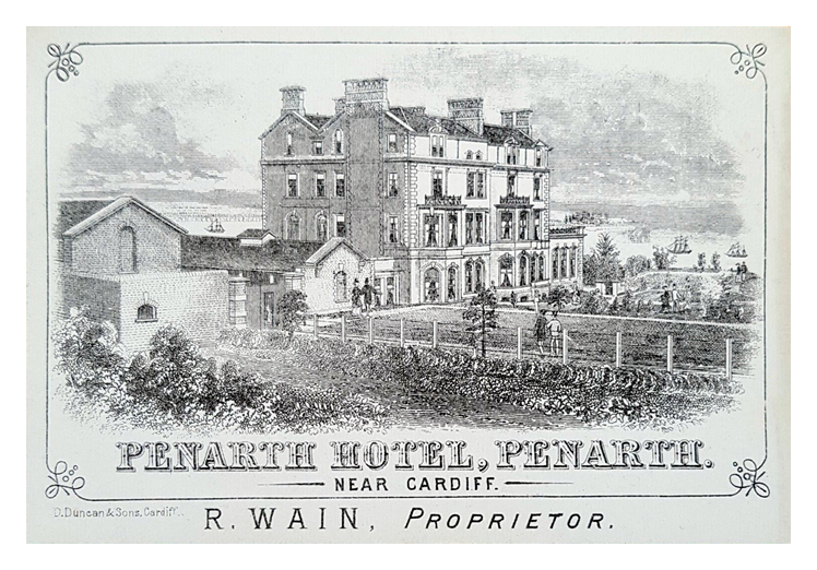 1880's - Penarth Hotel, Penarth - R. Wain, Proprietor.