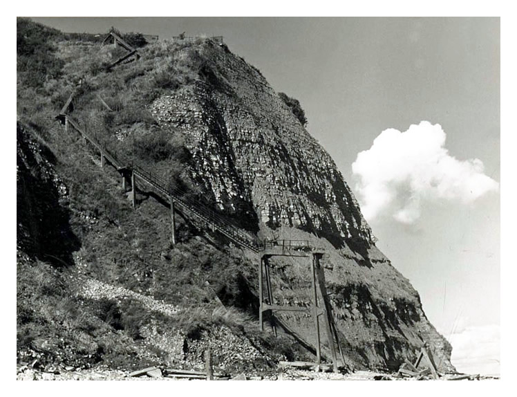 'Searchlight Stairs'  -  Penarth Head.
