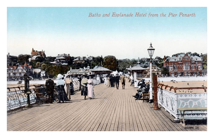 Baths and Esplanade Hotel from the Pier, Penarth