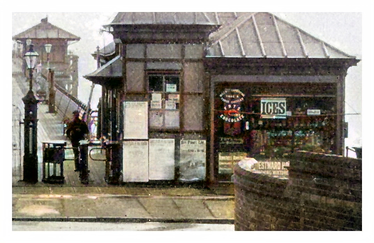 The Pier entrance from the baths, Penarth - c.1908