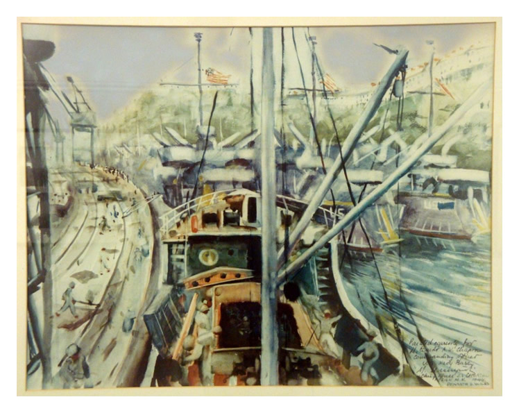 Preparation for D-Day at Penarth Dock - 1944 - Captain&nbsp;Michael Anthony&nbsp;Leszczynski (FRSA)