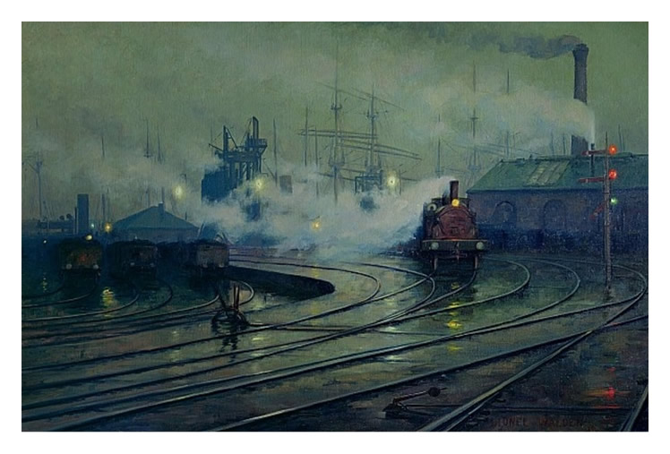 Lionel Walden - 'Cardiff Docks' - 1896.