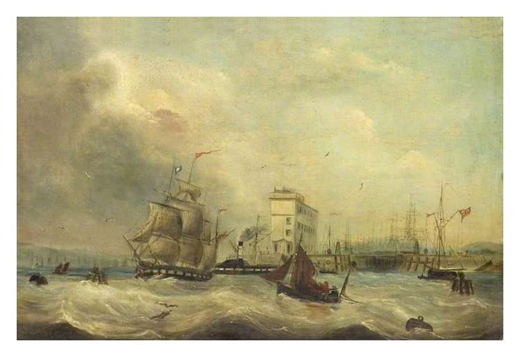 J. Price - 'Cardiff Docks' - 1844.