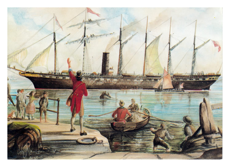 John G. Norriss - s.s. 'Great Britain' off Avonmouth - c. 1845 