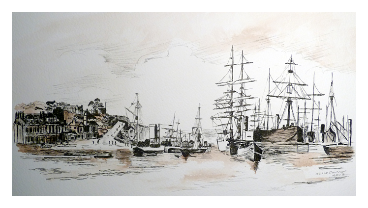 Julie Carder - 'Entrance to Penarth Dock'