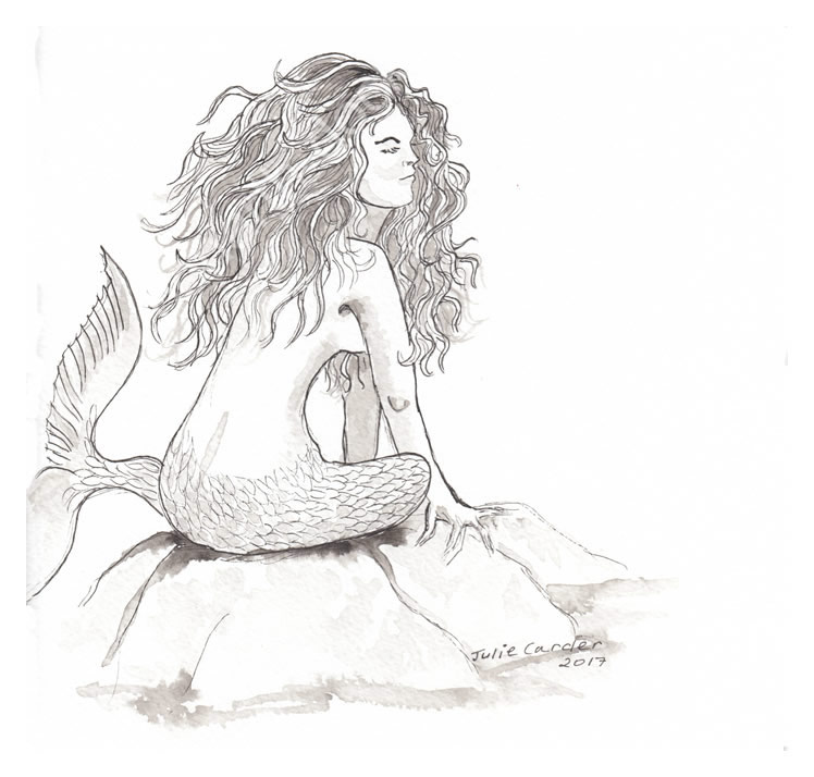 Julie Carder - 'Mermaid on Cefn-y-Wr&acirc;ch' 
