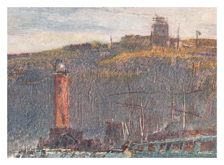 'Penarth : Entrance to Cardiff Harbour' - Edwin Hayes, R.I.