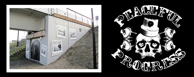 Peaceful Progress 'was approached by The Harbour Authority to work on a very cool new project, creating a mural to pay homage to the old historical Ely Subway.