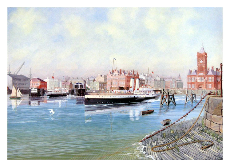 Tony Batey - 'Cardiff Bay 1956'.