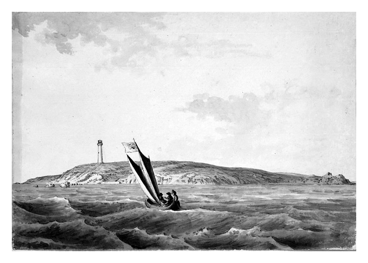 Samuel Hieronymus Grimm - Flat Holm Island.