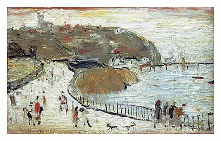 L. S. Lowry (1887-1976) - Penarth, South Wales - 1958.