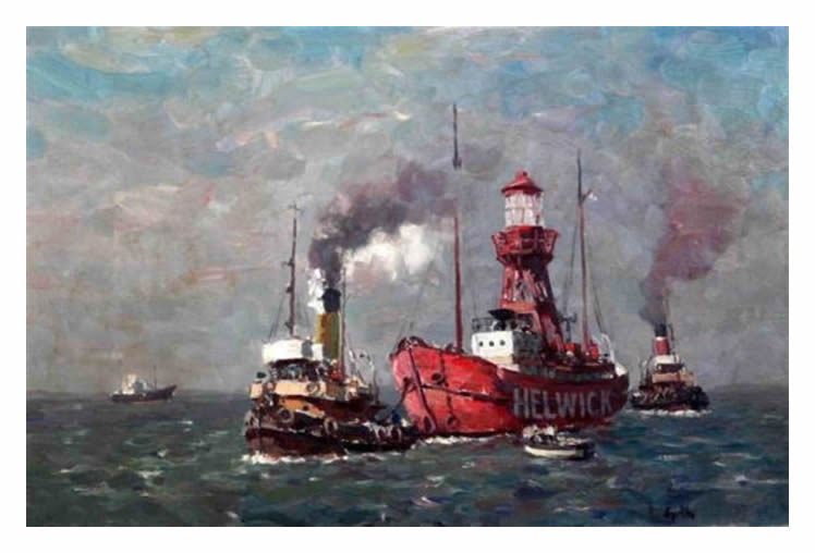 Gyrth Russell -&nbsp;Towing the Helwick Lightship.