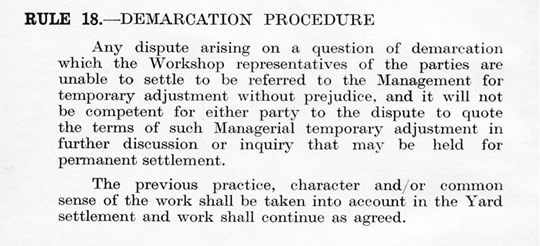 ule 18 -demarcation procedure