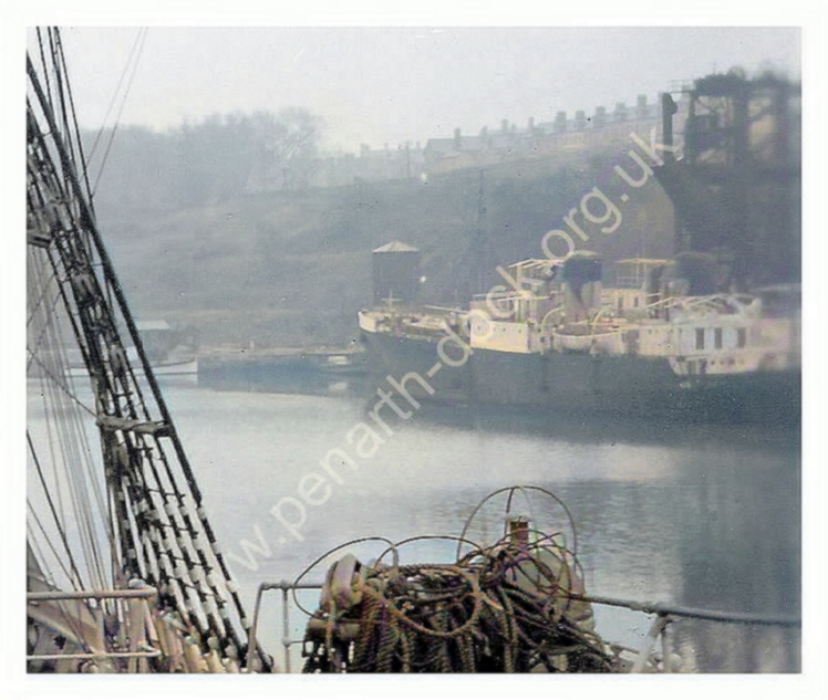 'Pamir' - looking aft to the Fo'c'sle Head along the portside.
