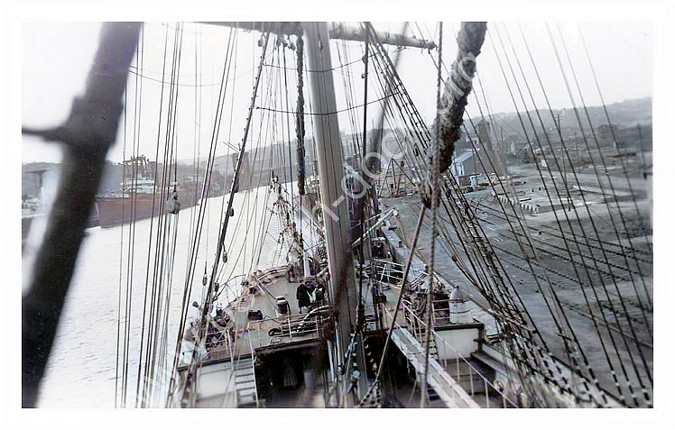 'Pamir' - Looking Forward from the Port Main Shrouds