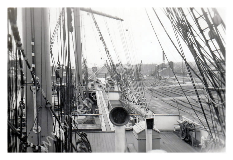 Pamir' - Looking Forward from the Bridge Deck