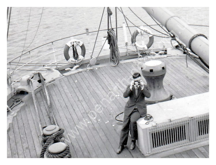 'Pamir' - 'The Poop from the Starboard Jigger Shrouds' 