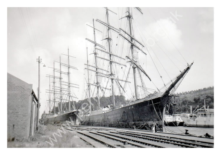 'Passat' and 'Pamir' - 'Four Masted Barques at Penarth 1950'