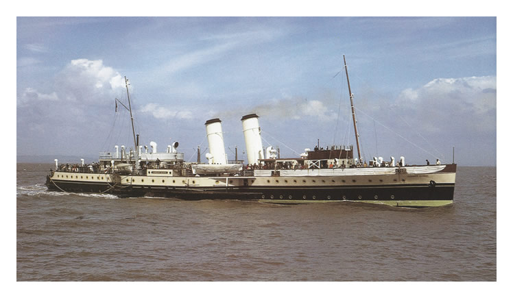 P.S. 'Cardiff Queen' approaching Weston-Super-Mare during May 1964.