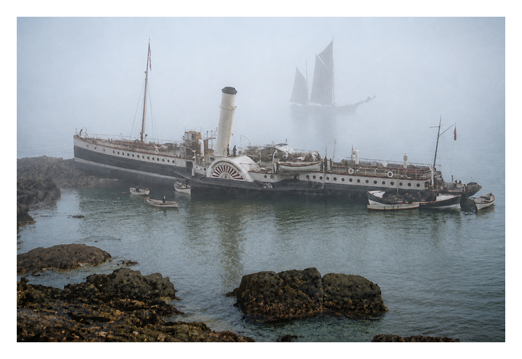 1926 - p.s. 'Cambria' aground.