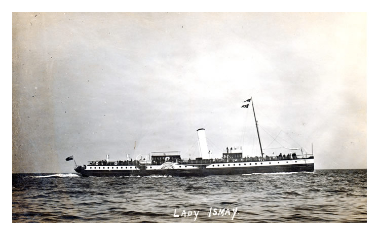 p.s. 'Lady Ismay' probably off Penarth Head since this a photograph published by George Wehrley of 97 Glebe Street, Penarth.