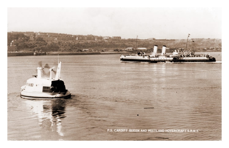 Cardiff Queen and Westland Hovercraft S.R.N.2