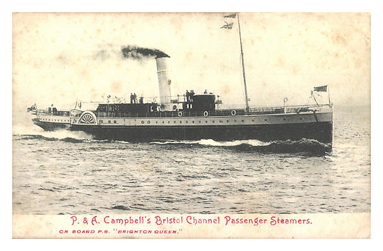 P & A Campbell's Bristol Channel Passenger Steamers - on board P.S. " Brighton Queen ".