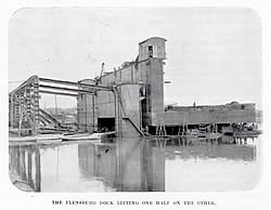 Floating dock - docking one half upon the other