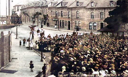 Captain Tupper speaking at Penarth - 31st July 1911