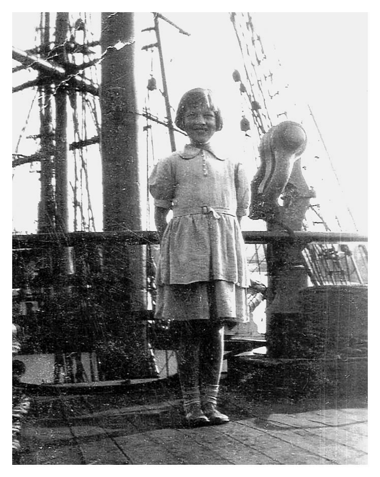 On the Passat in 1946 - Audrey Wallace.