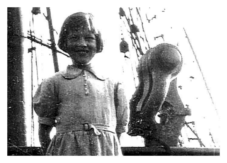 On the Passat in 1946 - Audrey Wallace.