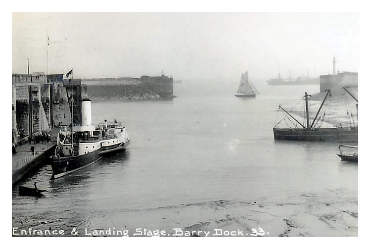 Entrance & Landing Stage, Barry Docks