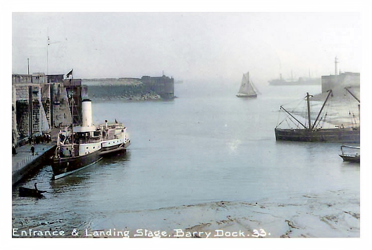 Entrance & Landing Stage, Barry Docks