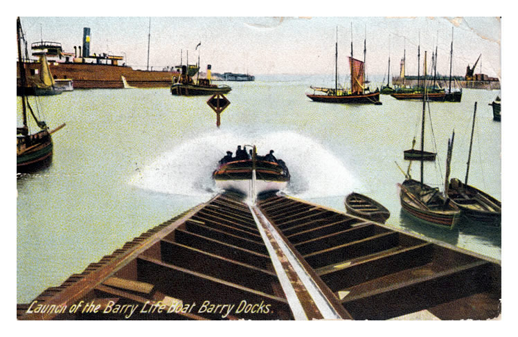Launch of the Barry Lifeboat, Barry Docks
