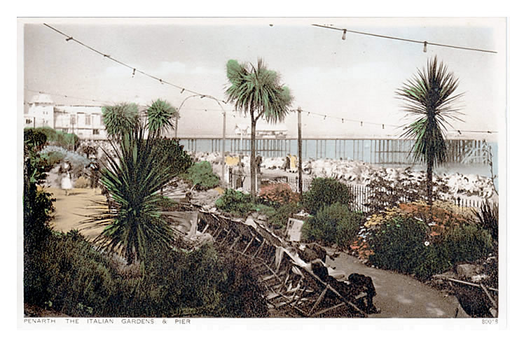 Penarth, the Italian Gardens & Pier