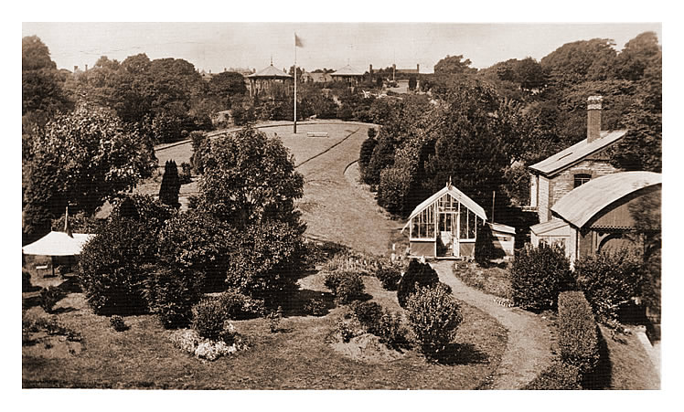 The view at the rear of the Esplanade Hotel, Penarth.