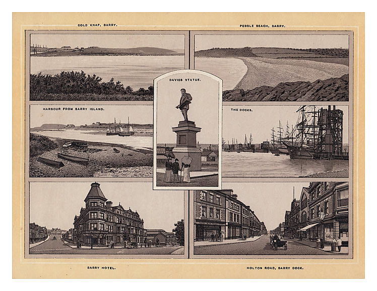 A miscellany of views of the town and port of Barry.