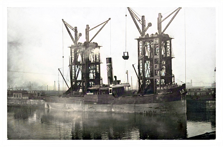 s.s. 'Westgarth' - Another Wehrley postcard of the R. & J. H. Rea, Liverpool, vessel at Nos. 19 and 20 coal tips in Penarth Dock.