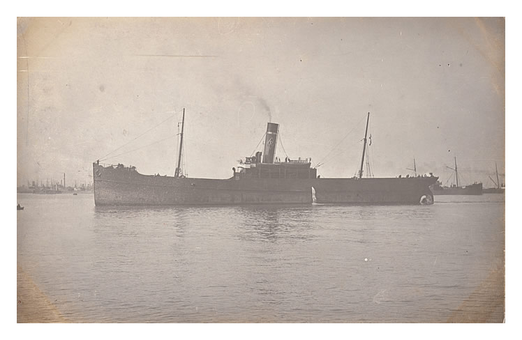 s.s. 'Westgarth' - A Wehrley postcard of the R. & J. H. Rea, Liverpool, vessel off Penarth with Cardiff Docks distant.