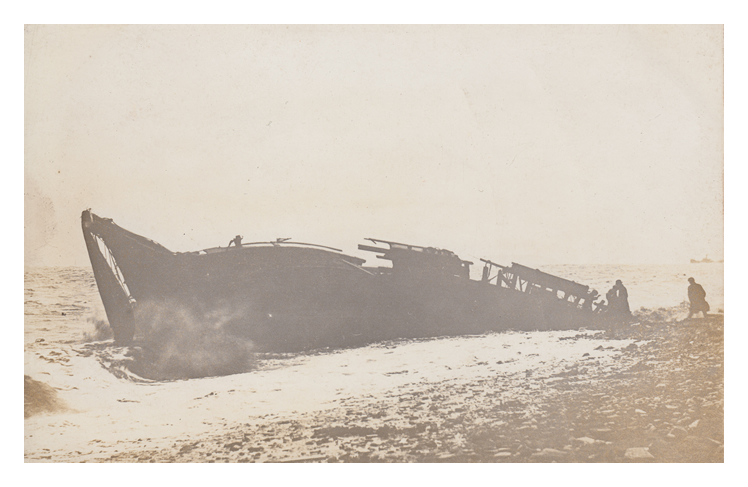 Schooner Wrecked Off Penarth - The schooner Amitie.