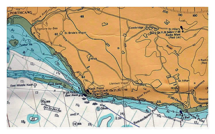 Nash Point - Bristol Channel Chart