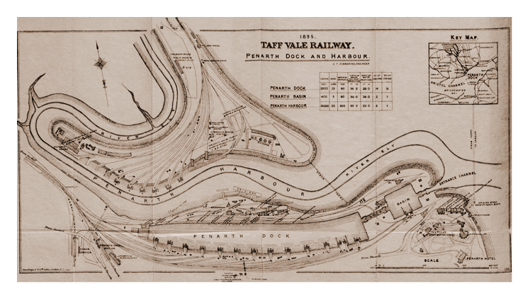 Penarth Dock and Harbour published in 1895 by the Taff Vale Railway